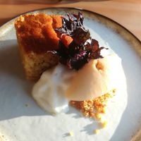 Vegan dessert at BROEI in Utrecht