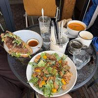 Banh mi, Caesar salad, soup of the day  at BROEI in Utrecht