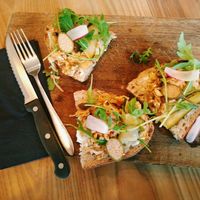 delicious jackfruit sandwish at broei at BROEI in Utrecht