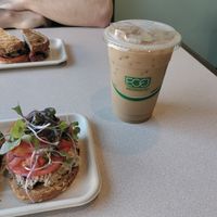 Iced coffee at Juniper Kitchen in Dover