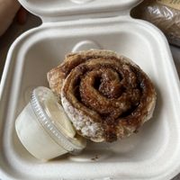 Vegan GF cinnamon bun   at Juniper Kitchen in Dover