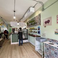 Small inside diningg  at Juniper Kitchen in Dover