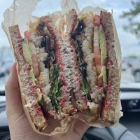 A-BLT made with mushroom bacon!!!😍  at Juniper Kitchen in Dover