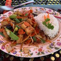 Tofu Veggie Stir Fry at The Thai Mango in Ludington