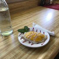 Mango Sticky Rice at The Thai Mango in Ludington