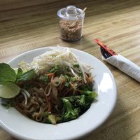 Vegan Pad Thai at The Thai Mango in Ludington