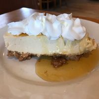 Maple cheesecake at Maxi's in Waterbury