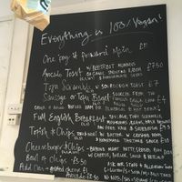 beautiful sign at The Canvas: Shoreditch in East London