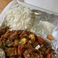Jackfruit mushroom curry  at Base Camp in Hanover