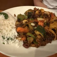 Bean mushroom chile  at Base Camp in Hanover