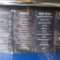 Menu at Trillians Rockbar in Newcastle Upon Tyne