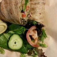 vegan wrap at Eat Real Cafe in Santa Clarita