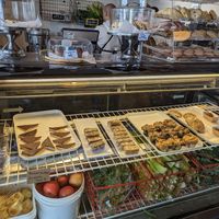 Desserts and fresh produce for juices  at Eat Real Cafe in Santa Clarita