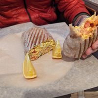 Vegan Breakfast Burrito... So yummy at Eat Real Cafe in Santa Clarita