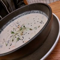 Coconut soup at #RAW VEGAN FIRENZE in Florence