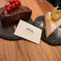 Chocolate and fruit cakes at #RAW VEGAN FIRENZE in Florence
