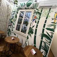 Light and green like the dishes we had!  at #RAW VEGAN FIRENZE in Florence