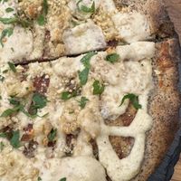 Pizza cuatro quesos   at #RAW VEGAN FIRENZE in Florence