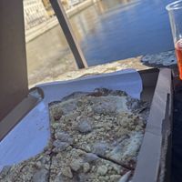 La pizza ai loro vegan formaggi   at #RAW VEGAN FIRENZE in Florence