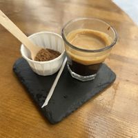 Espresso (eat in)  at #RAW VEGAN FIRENZE in Florence