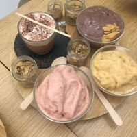 Smoothie bowls & raw cappuccino  at #RAW VEGAN FIRENZE in Florence