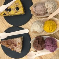 Granitas and desserts at #RAW VEGAN FIRENZE in Florence