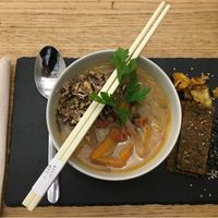 The poor miso ramen imitation. at #RAW VEGAN FIRENZE in Florence