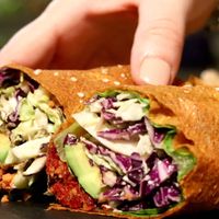 Avocado wrap at #RAW VEGAN FIRENZE in Florence