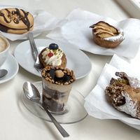 Small taste of all the great snacks at Bar Dolcezza in Catania