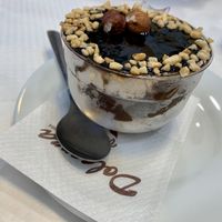 Hazelnut dessert at Bar Dolcezza in Catania