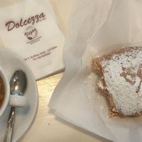 Peanut butter filled cornetto at Bar Dolcezza in Catania