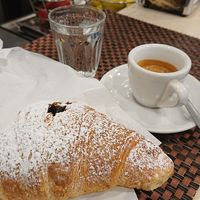 Cornetto al cioccolato at Bar Dolcezza in Catania
