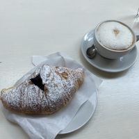 Vegan Croissant with chocolate filling  at Bar Dolcezza in Catania