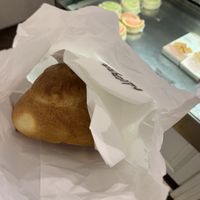 Giant warm brioche - must try! at Bar Dolcezza in Catania