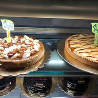 Large vegan tarts  at Bar Dolcezza in Catania