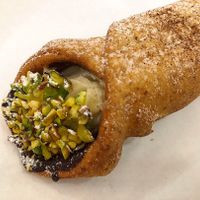 Vegan cannolo at Bar Dolcezza in Catania
