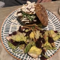 Curry vegetable Burger #Veganuary at La Veganesa in Cadiz