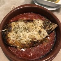 Stuffed Eggplant #Veganuary at La Veganesa in Cadiz