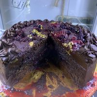 Chocolate cake   at La Veganesa in Cadiz