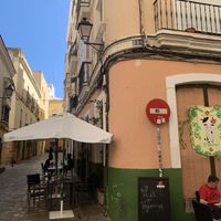 Outside the restaurant   at La Veganesa in Cadiz