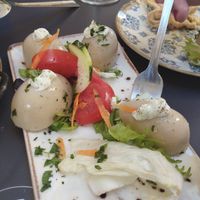 Vegan eggs at La Veganesa in Cadiz