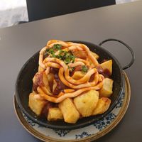 Patatas al angel y diablo at La Veganesa in Cadiz