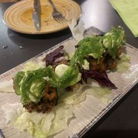 Seaweed croquettes   at La Veganesa in Cadiz