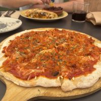 Bolognese pizza   at La Veganesa in Cadiz