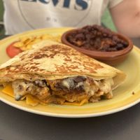 Mexican burger  at La Veganesa in Cadiz