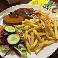 Jägerschnitze at Baran Restaurant in Fulda