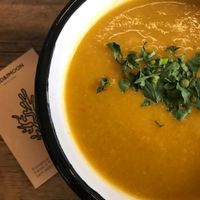 Carrot soup at Wild & The Moon - Wild Lab Gravilliers in Paris