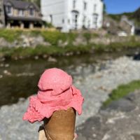 Raspberry sorbet   at Glaslyn in Beddgerlet