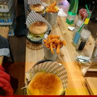 fish, mooshie and beef at Mooshies in East London