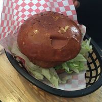 fish burger at Mooshies in East London